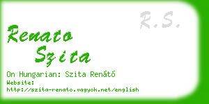 renato szita business card
