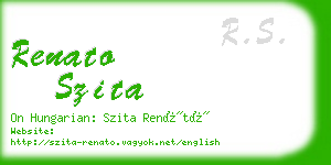 renato szita business card